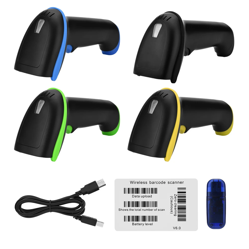 Hand Held Wireless 2.4GHz Laser Barcode Bar  Scanner Reader for iOS Android  wireless bar  scanner