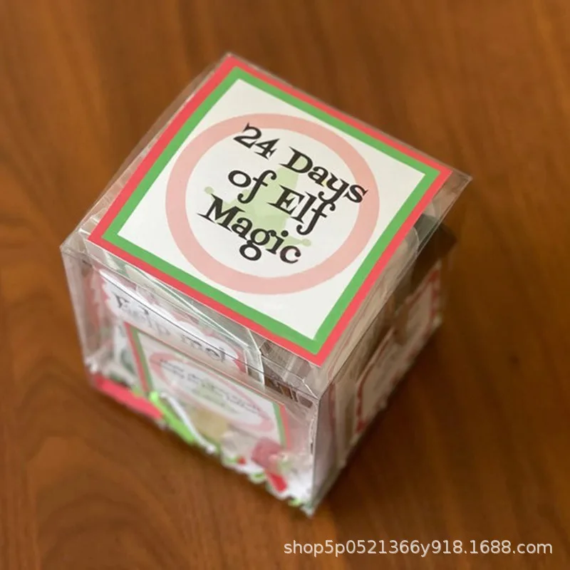 قزم ماجيك كيت 24/30 يومًا من عيد الميلاد مضحك البلاستيك عيد الميلاد العد التنازلي مجموعة أفضل قزم المزح قزم عدة 24/30 يومًا للحفلات