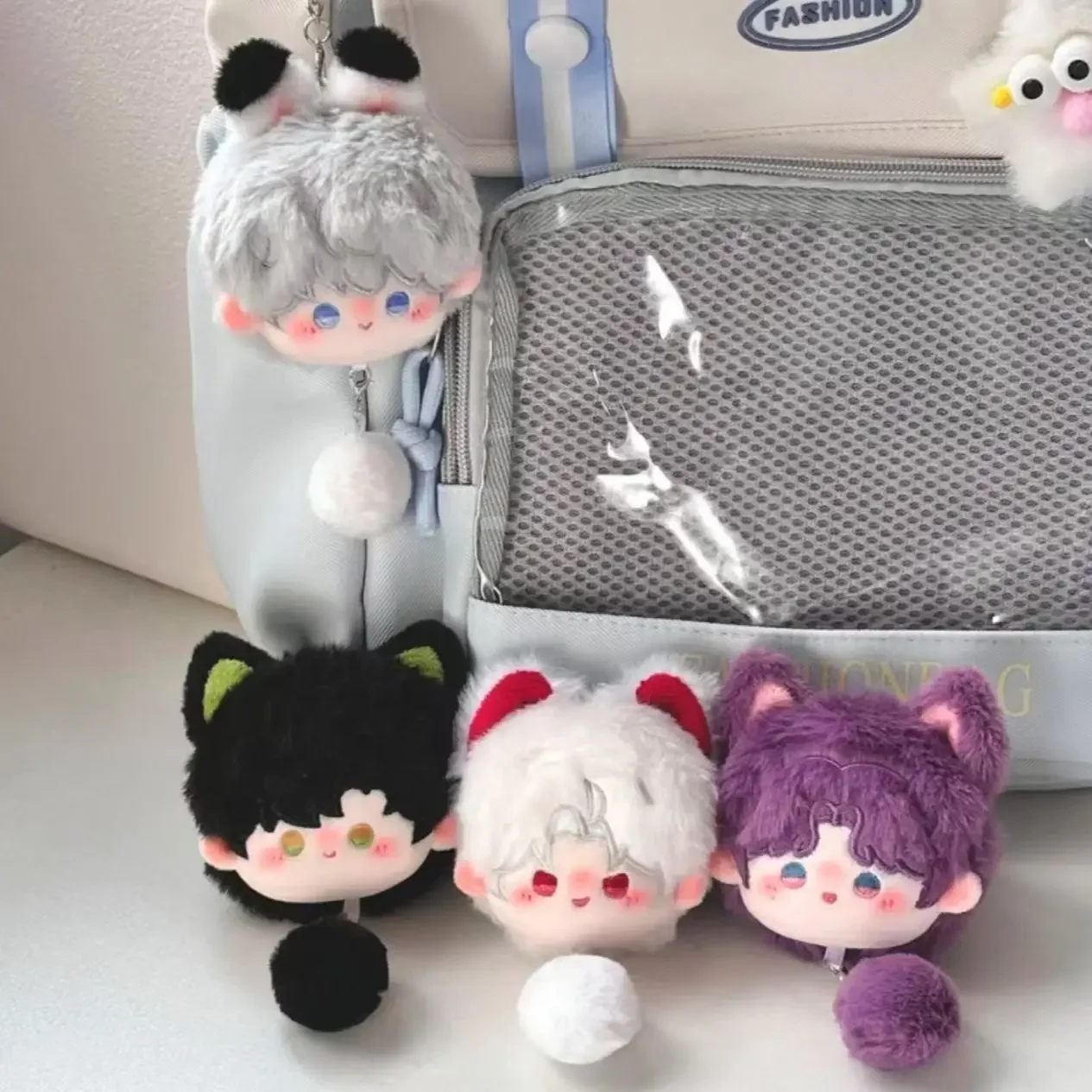 

6cm Anime Love and Deepspace Caleb Rafayel Xavier Adorable Plush Dango Plush Doll Key Chain Backpack Pendant Cosplay Gift