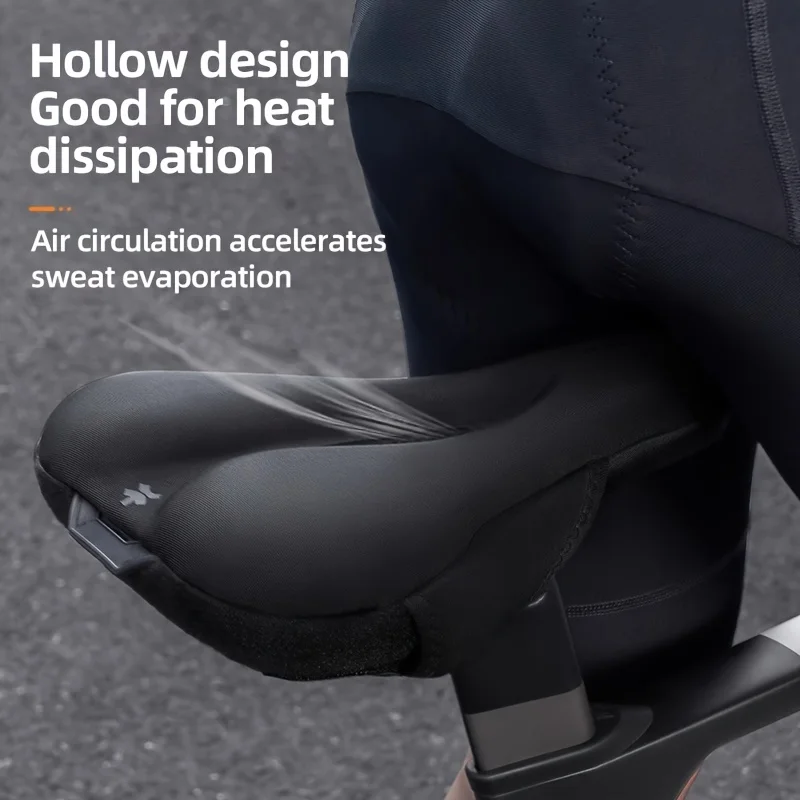 XUNTING Comfort Bike Seat Cover with Dual Shock Absorption, Memory Foam, Anti-Slip, Wear-Resistant Bicycle Saddle Cover image 2