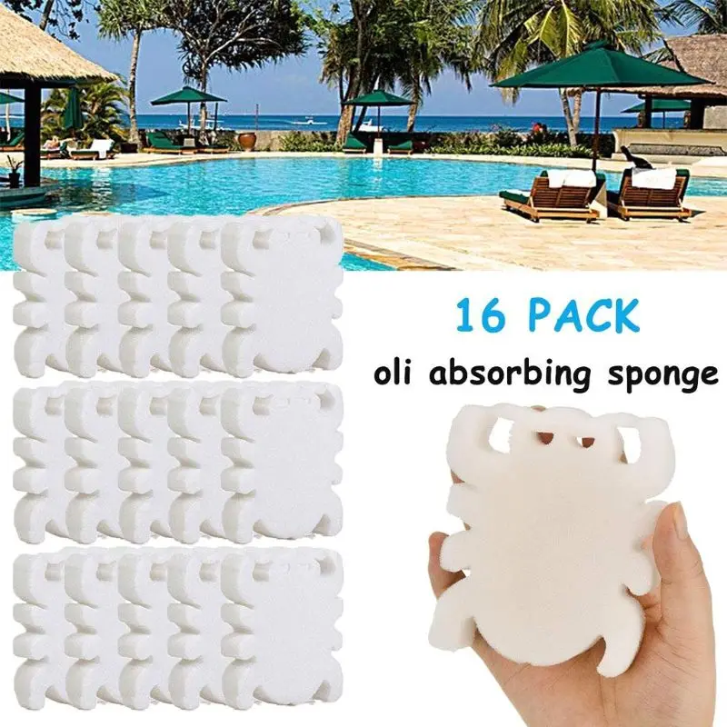 10pcs Swimming Pool Foam Sponge Filter Tub Spa Oil Absorbing Sludge