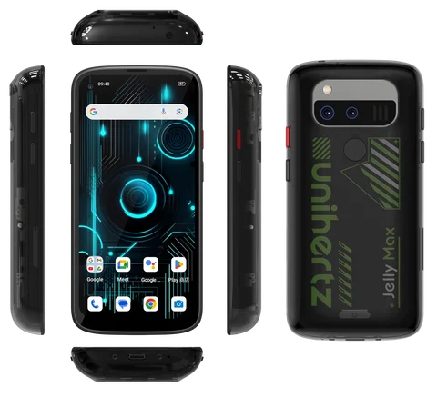 Unihertz Jelly Max Mini Smartphone 5G Android 14 Dimensity 7300 CPU 24GB 256GB 100MP 32MP Camera 4000mAh Battery 5.05" Screen