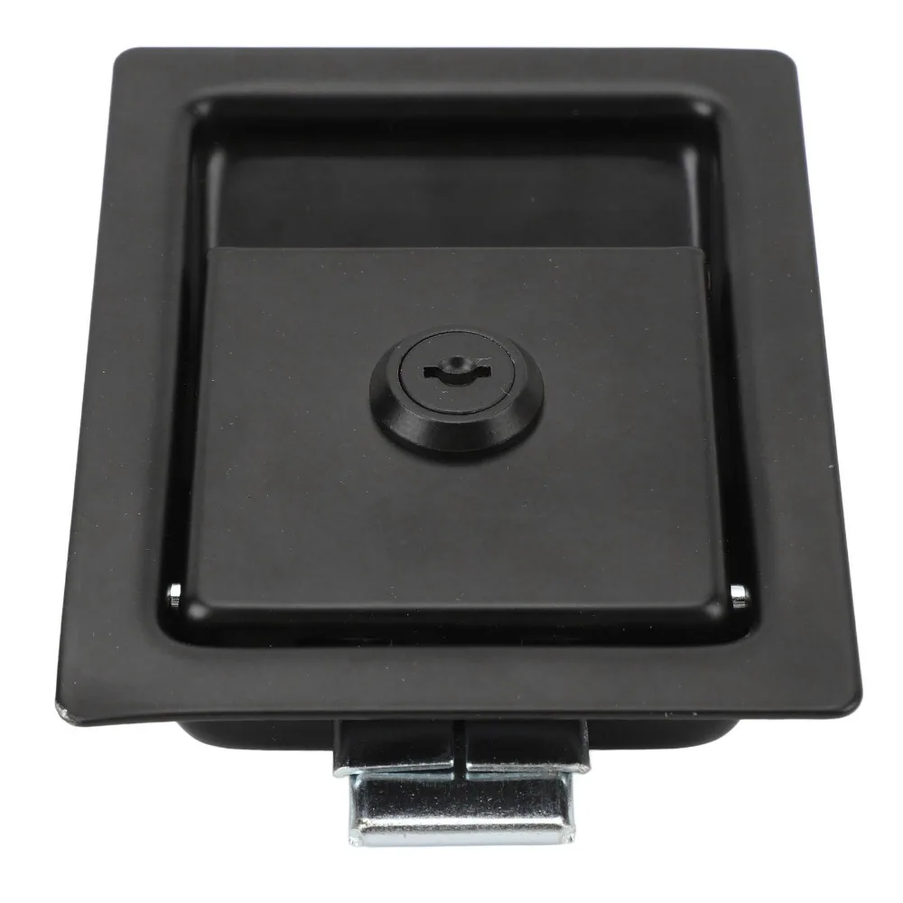 

128 X 102mm Paddle Handle Latch with 2 Keys Heavy Duty Carbon Steel Flush Mount Tool Box Latch