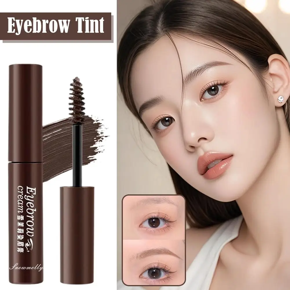 เจลย้อมคิ้วสีน้ำตาลอ่อนแบบลอกออกได้ กันน้ำ ติดทนนาน ไม่เลอะเปื้อน ครีมย้อมคิ้วแบบน้ำ แต่งหน้า