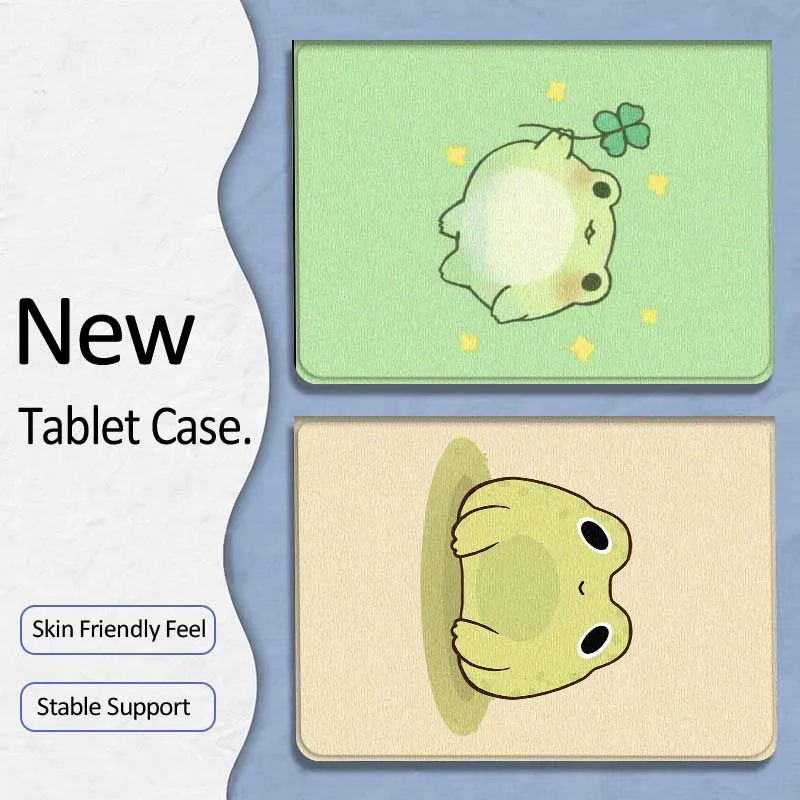 

Cute Fat Frog Image For Samsung Galaxy Tab A7 A A8 A9 A11 S6 S11 10.1 10.4 10.5 Inch Lite PLus Soft Tablet Case Gift