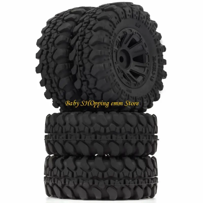 Pneus en plastique à haute adhérence 23GD, pneus remplacement durables 50mm pour les modèles SCX24