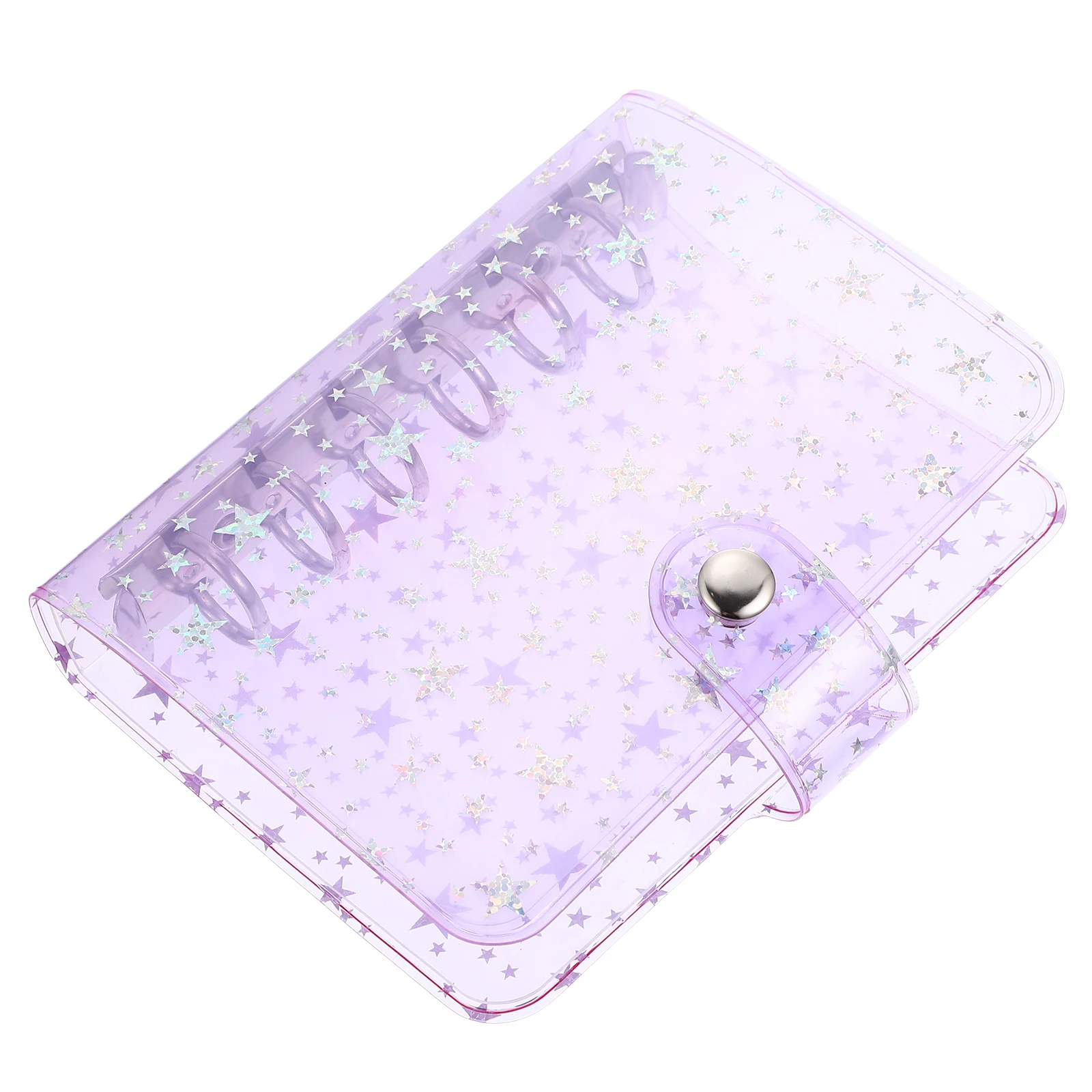 

Clear Binder Cover For Loose-Leaf Notebook Journal Protector Scrapbook Pvc Case Notepad Shell 6 Ring A7 Binder Planner
