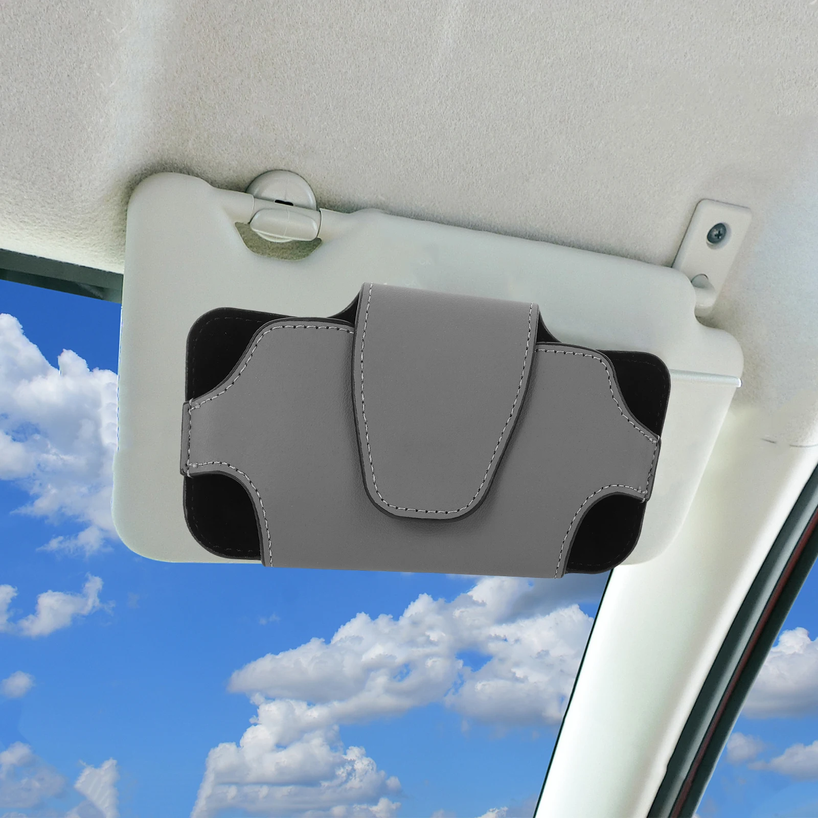 

Glasses Case Sunglasses Holder Storage Pocket Card Auto Accessory Sunglasses Organizer Accessories Sun Visor Organizer Car Visor
