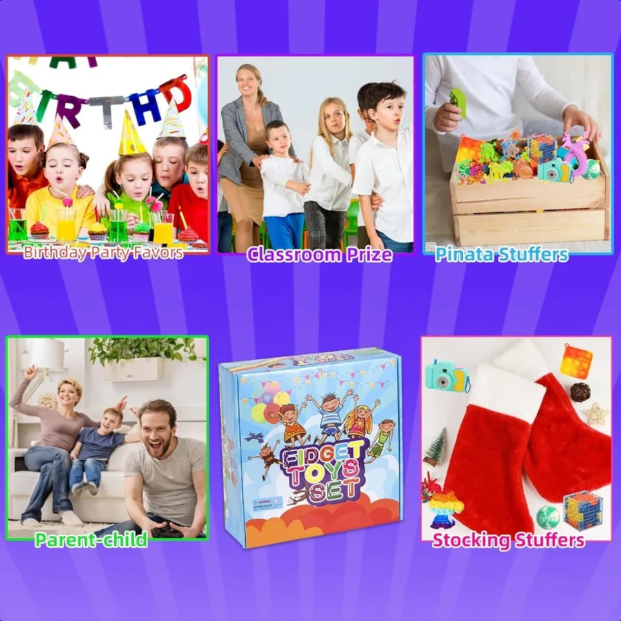 ของชำร่วยงานปาร์ตี้ 1000 ชิ้น สำหรับของเล่นฟิดเจ็ต ของขวัญวันเกิด ของเล่นฟิดเจ็ต ของใส่ถุงของขวัญ ของใส่กล่องสมบัติ ของชำร่วยงานวันเกิด ถุงของขวัญ