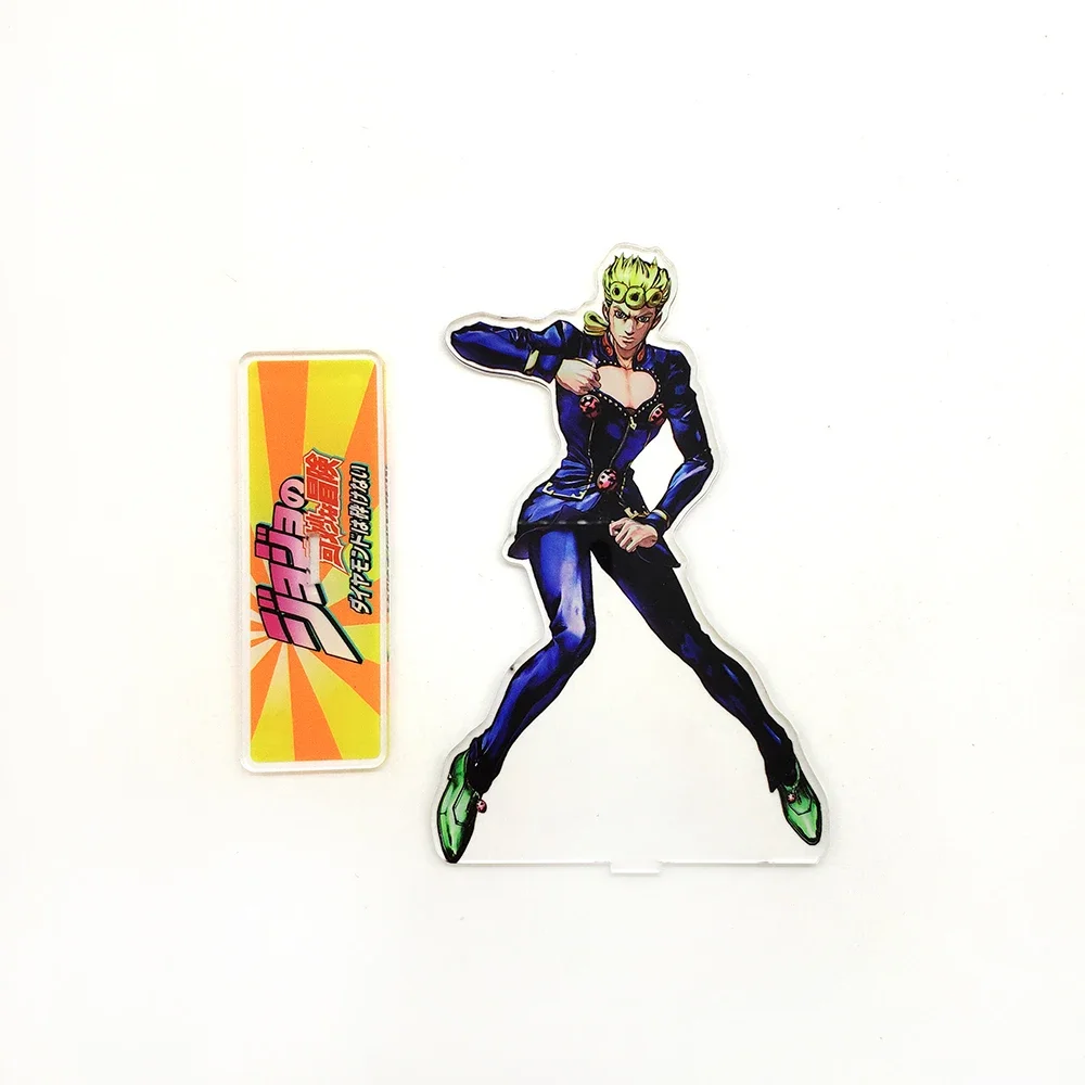 JO no BIZARRE ADVENTURE Golden Wind Giorno Giovanna acrylic stand figure model double-side plate holder cake topper anime