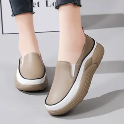 Women Shoes Flats Leather Sneakers Women 2024 Comfortable Female Casual Walking Footwear Fashion Large Size Loafers Shoes Women