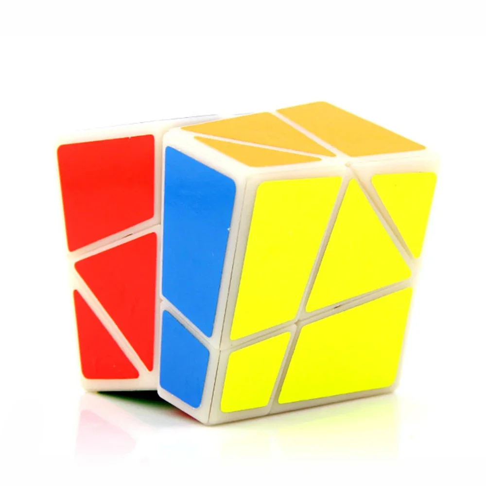 MF8 Fish Shape Skew Cube Puzzle Game Cubes Educational Toys for Children Kids Christmas Gift