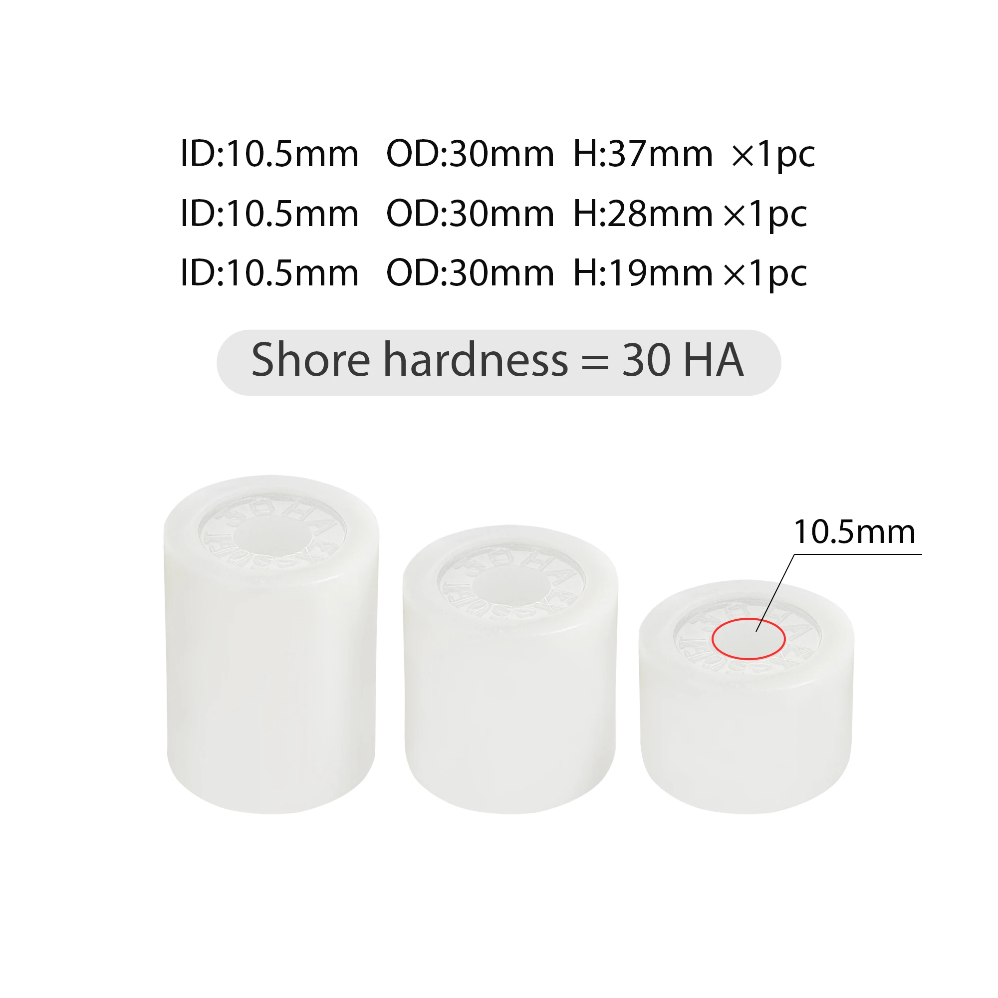 سيمسون المطاط دائم الفرامل المطاط سباق محاكاة الدواسات تعديل التخميد أنبوب مطاطي عنصر الربيع 30/60/70/80 HA