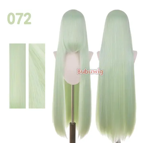 Bubuwig Synthetic Hair 100cm Long Straight Pure Color Cosplay Wigs Over 100 Colors Black White Red Blue Brown Wig Heat Resistant - Image 40