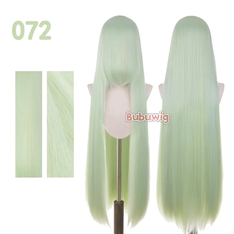 Bubuwig Synthetic Hair 100cm Long Straight Pure Color Cosplay Wigs Over 100 Colors Black White Red Blue Brown Wig Heat Resistant - Image 40