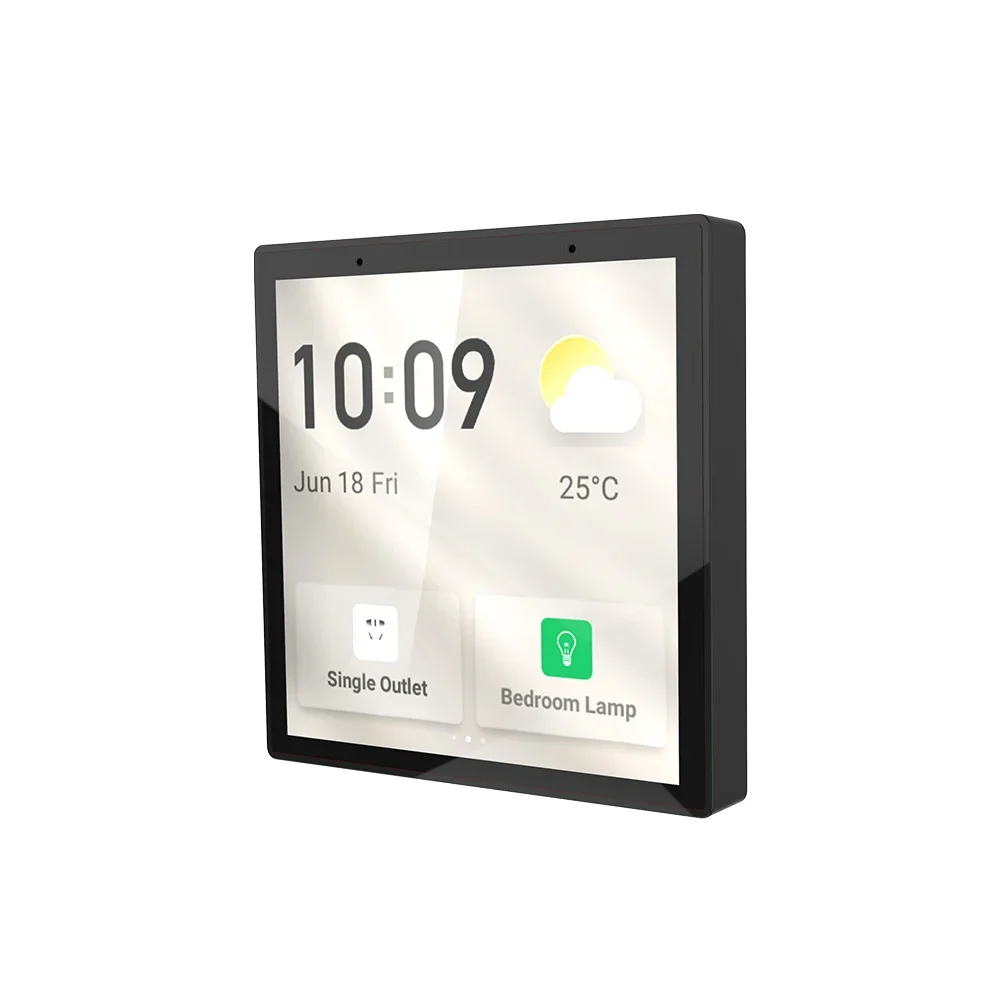 

NEW LEDEAST T6E Tuya Smart Home Automation System 4 Inch Mini Multi Function Touch Screen in Wall Mount Central Control Switch P