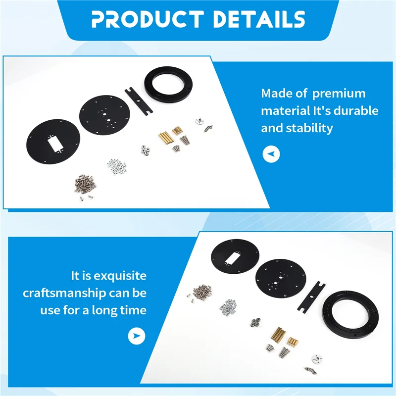 B78B-ロボットアームベースプラットフォーム用地上局 2 Dof 回転可能なジンバルフレームドローントラックアンテナ DIY キット (サーボなし)