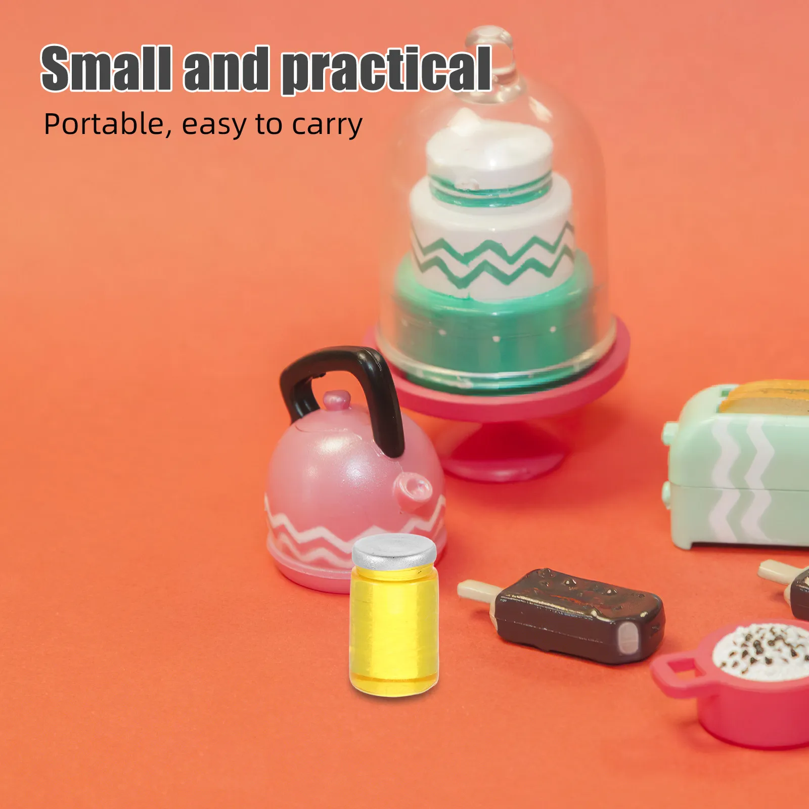 

30Pcs Miniature Honey Jars 1:12 Scale Dollhouse Kitchen Accessories Pretend Play Mini Food Resin Decor Micro Landscape