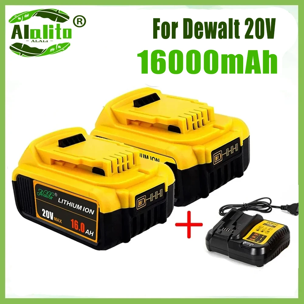 

Upgrade 20V 16.0Ah Rechargeable battery for Dewalt Cordles screwdriver drill Screw gun wrench impact batteries DCB200 DCD790