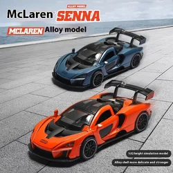 1:32 McLaren Senna Sports Car Model Metal Diecasts & Toy Vehicles Simulation Sound Light Collection Toys For Children