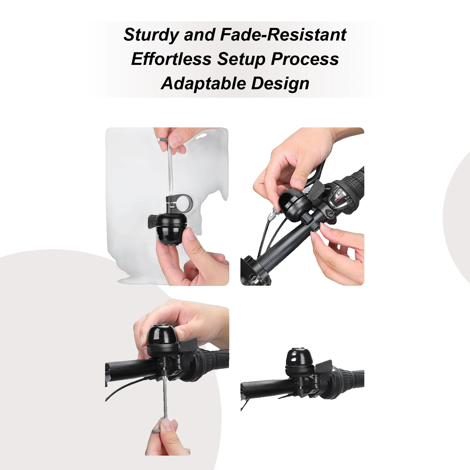 

Electric Scooter bell replacement parts Aluminum Alloy Loud Horn Cycling Handlebar 360 Rotation Adjustment Alarm Bell Road Bike