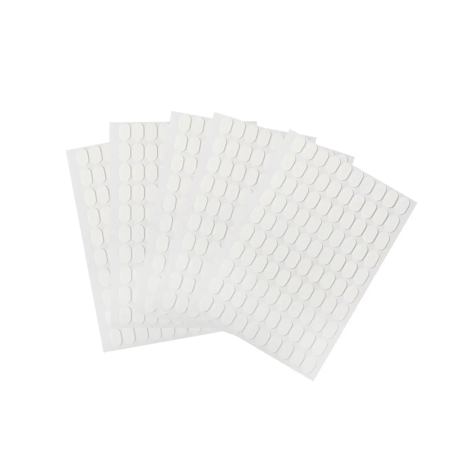 5 fogli di nastro biadesivo, linguette adesive trasparenti/strumento per manicure/doppio