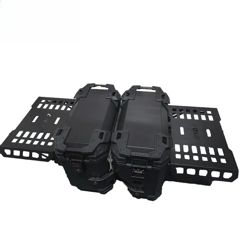 38L motorcycle side box, avoiding exhaust, aluminum alloy box waterproof and anti-collision 1.35 thick