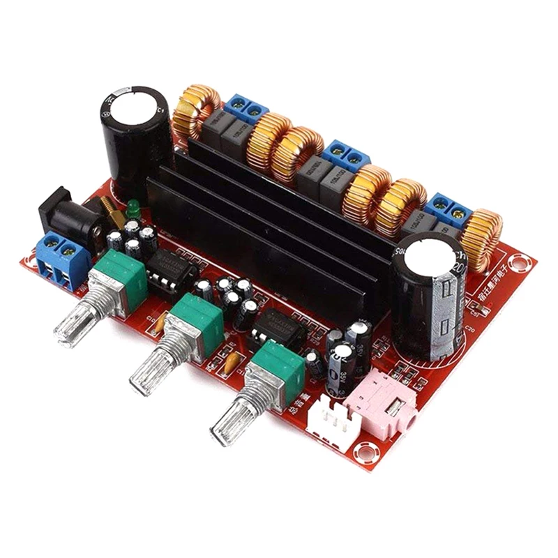 Xh-M139 2.1 Digital Power Amplifier Board Board 12V-24V Wide Voltage Tpa3116D2 2 * 50W+100W