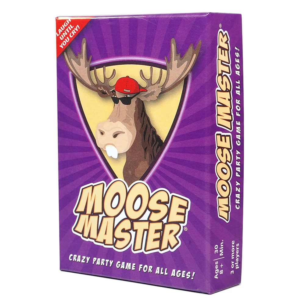 Moose Master Card Game Laugh Until You Cry or Pee Your Pants Fun Your Cheeks Will Hurt from Smiling and Laughing