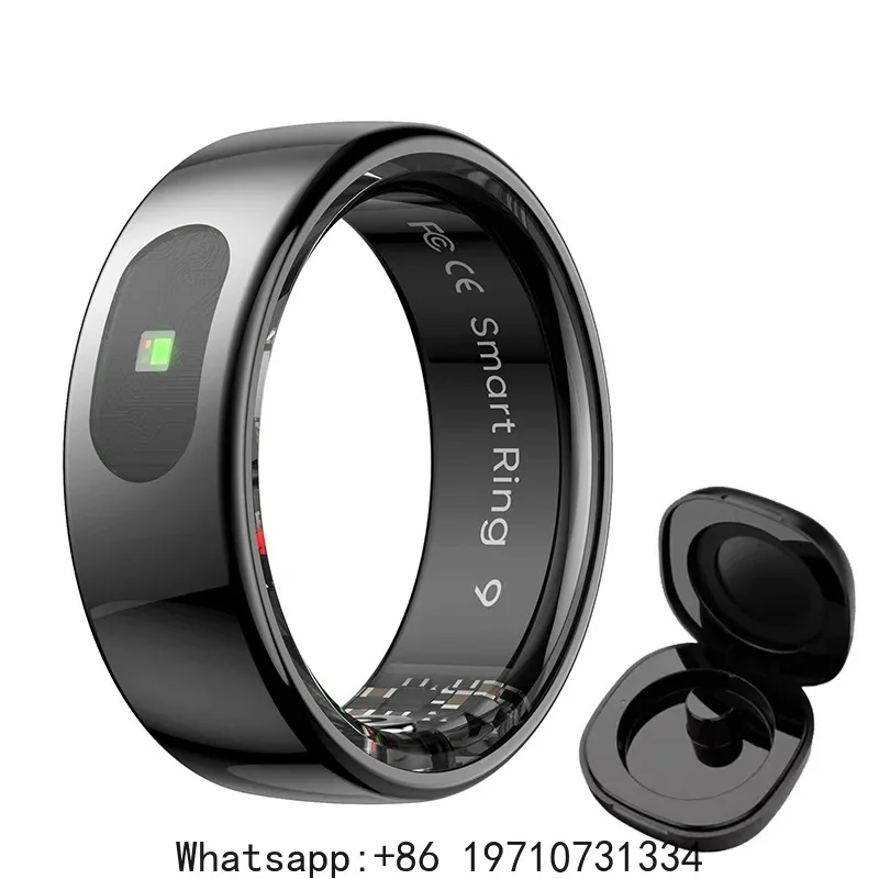 Smart Ring for Women Men Heart Rate Blood Oxygen Monitor Temperature Sleep Tracker Camera Control 5ATM Waterproof Multi Sports