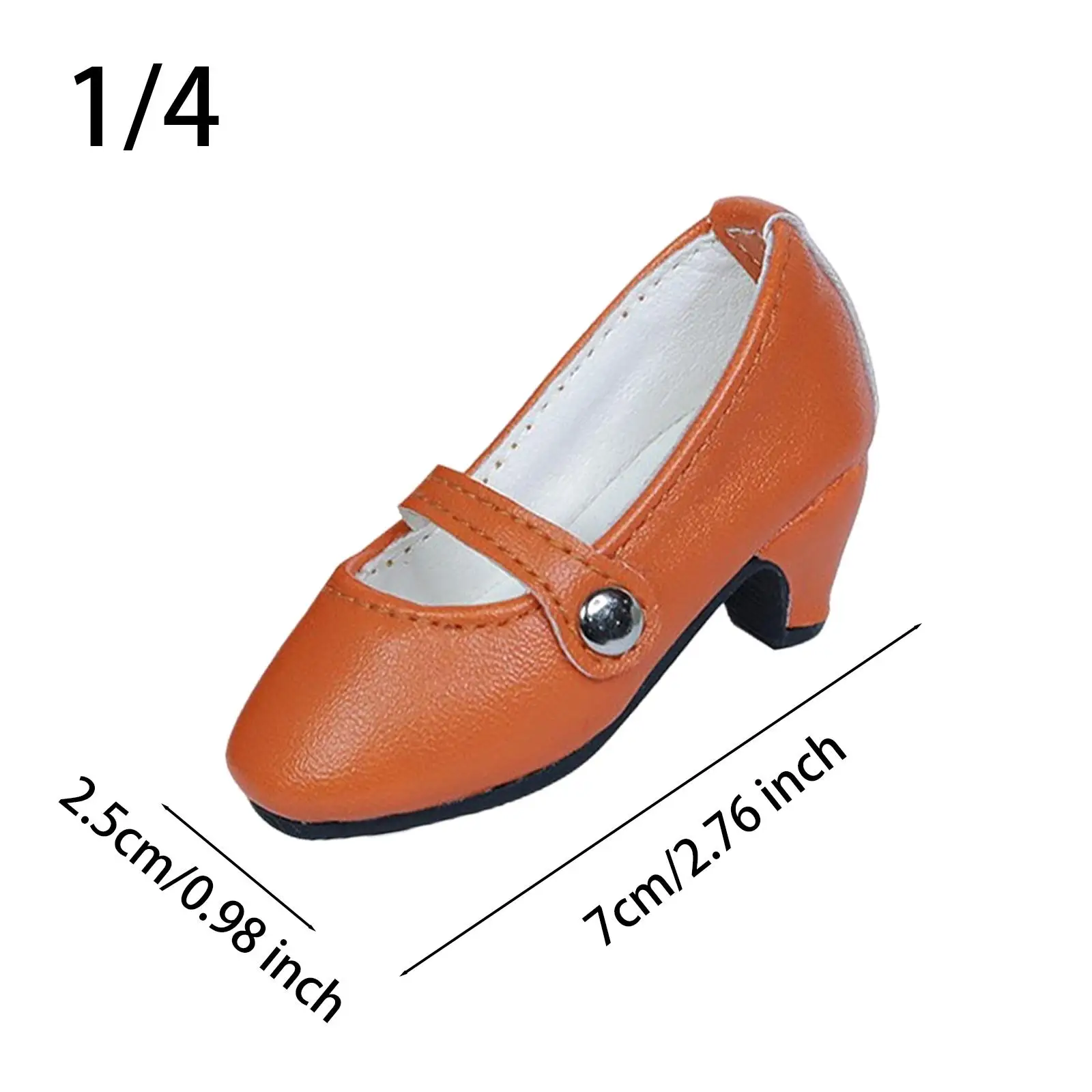 BJD Doll Shoes Made of PU for 1:4 Figures, Comfortable Dress Shoes