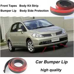 For Nissan Tiida Versa C11 C12 Pulsar For Dodge Trazo Car Bumper Deflector Lips Body Kit Strip Front Spoiler Skirt Tuning View