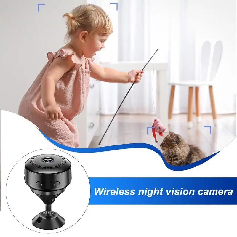 Wireless WiFi Camera Smart Security House Camera 2-Way Talk Indoor Video Cam With Remote Phone App For Children Room House
