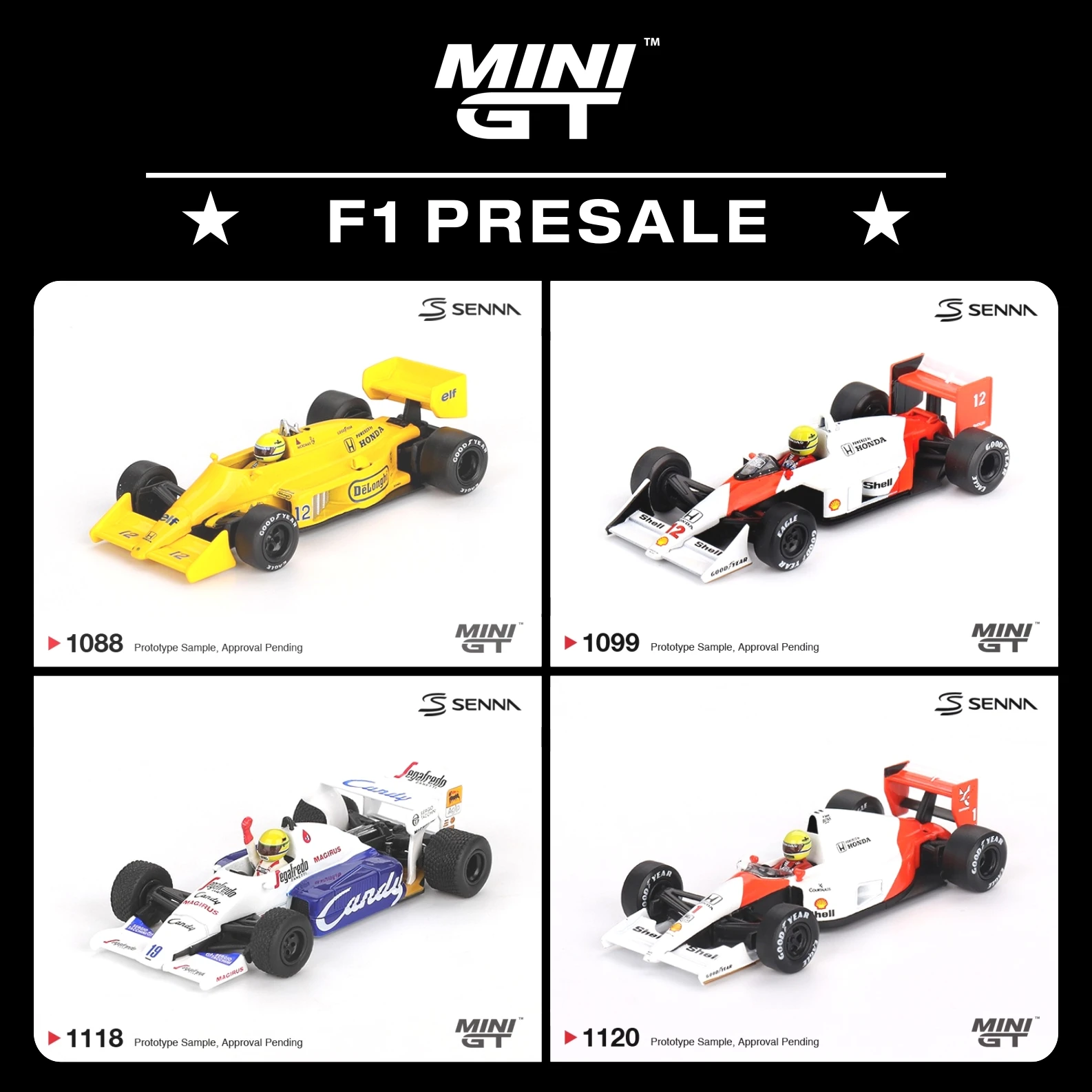 先行販売-minigt-1120-1-64-アイルトン・セナ-1991-マクラーレン-mp4-6-1日本グランプリ2位ダイキャストカーモデルコレクションおもちゃ