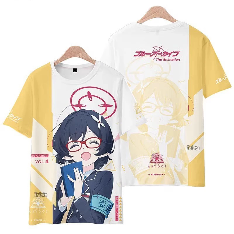 남성과 여성을 위한 여름 반팔 티셔츠 2차원 코스프레 디자인의 네이비 블루 가족 의상과 어울리는 디자인