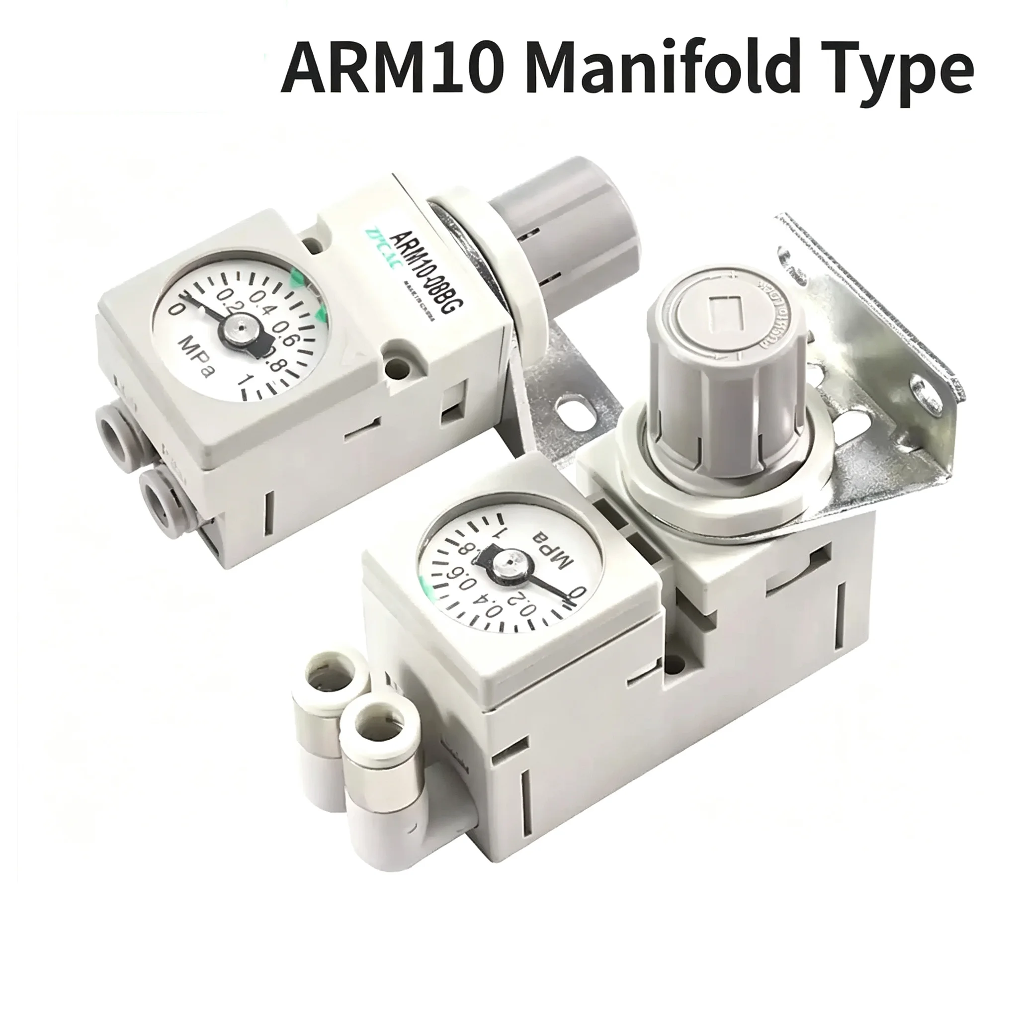 ARM10-10F2-06-08-18-20BG Pneumatic Small Modular Pressure Reducing Valve Micro Pressure Regulating for Industrial Use