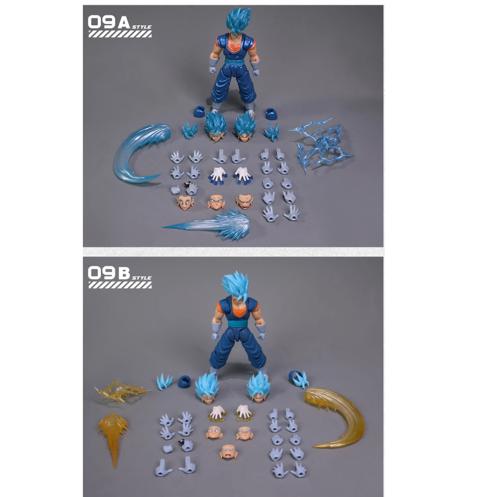 

В наличии: Исправленная версия YGMW Studio OCToys Dragon Ball Ultra Blue Beigit 09A 09B NYCC, коллекционная фигурка с цветовой сопоставимостью