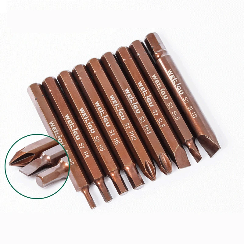 

1/2/4/8/12Pcs Length 80mm Screwdriver T20-T55 Plum Blossom Electric Screwdriver S2Material Hexagonal Handle Wrench Electric Tool