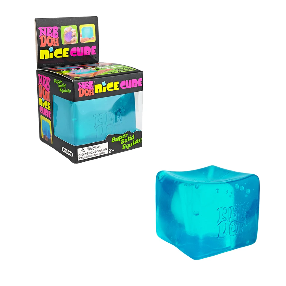Needoh Nice Cube Stress Reliever Fidget Tool Slow Rising Sensory Desk Toy for Anxiety Focus Adults Kids view 6