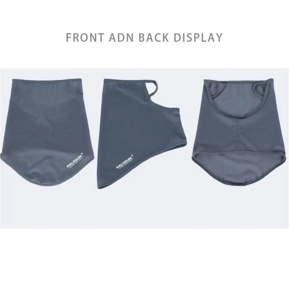 قناع دراجة قابل للتنفس يوميًا مقاوم للرياح والغبار بلون سادة للدراجات النارية وشاح من الحرير الجليدي بالاكلافا للصيف