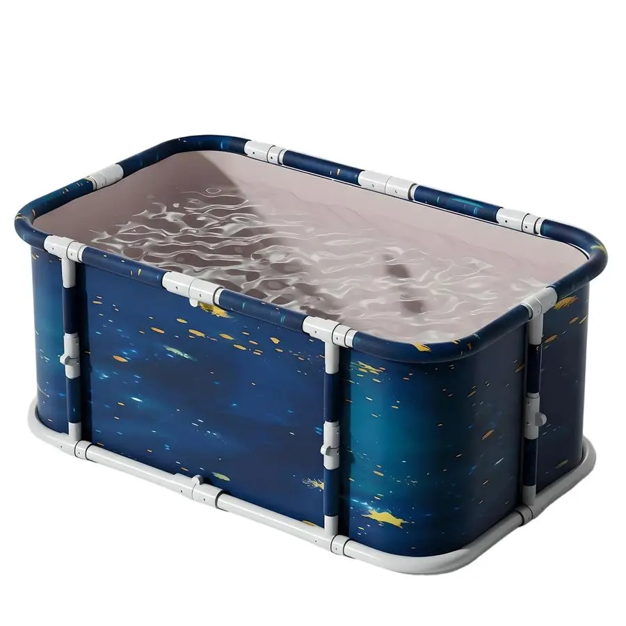 

Foldable Ice Bath Tub, Large Portable Soaking Bath Tub for Home Outdoors Gyms Cosmic Planets