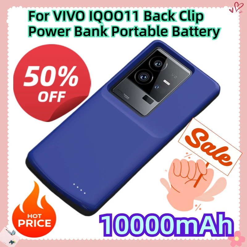 

10000mAh For VIVO IQOO11 Back Clip Power Bank Portable Battery