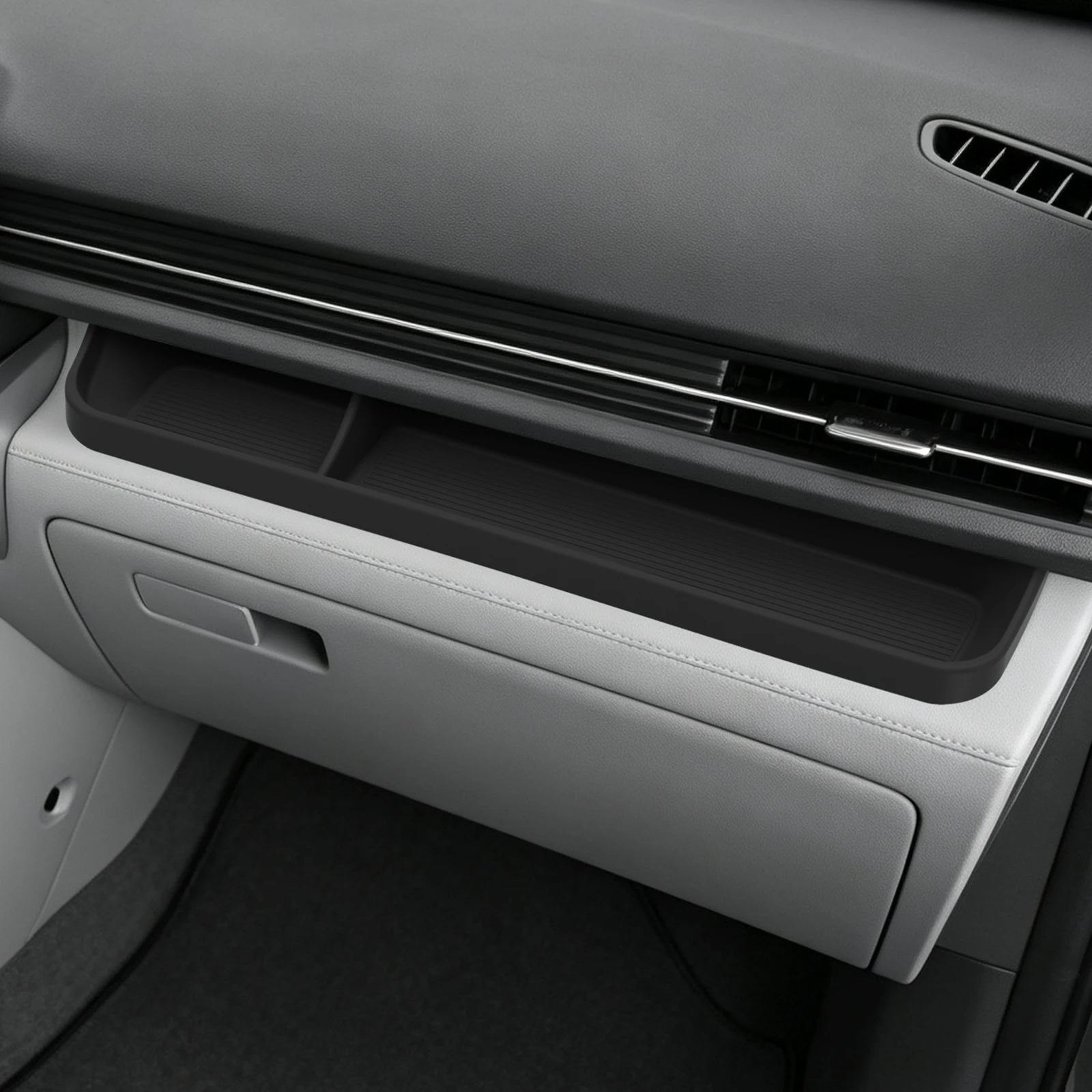 LUCKEASY für Hyundai Kona 2025 2026 Auto Beifahrer-Armaturenbrett-Aufbewahrungsmatte Schutzmatte Ablage Innenzubehör – Detail 7