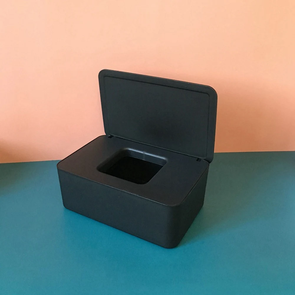 A11I Feuchttuchbox mit Deckel, Pumpbox, Feuchttuchbox, staubdichte Desktop-Aufbewahrungsbox für den Haushalt, versiegelte Feuchttuchbox