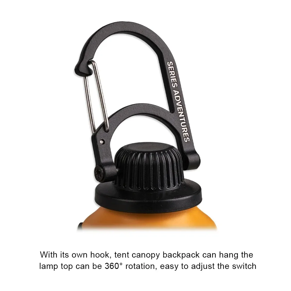 Светодиодная лампа для кемпинга, уличный 4-режимный винтажный подвесной светильник, окружающий свет для кемпинга, портативный перезаряжаемый водонепроницаемый светильник для палатки
