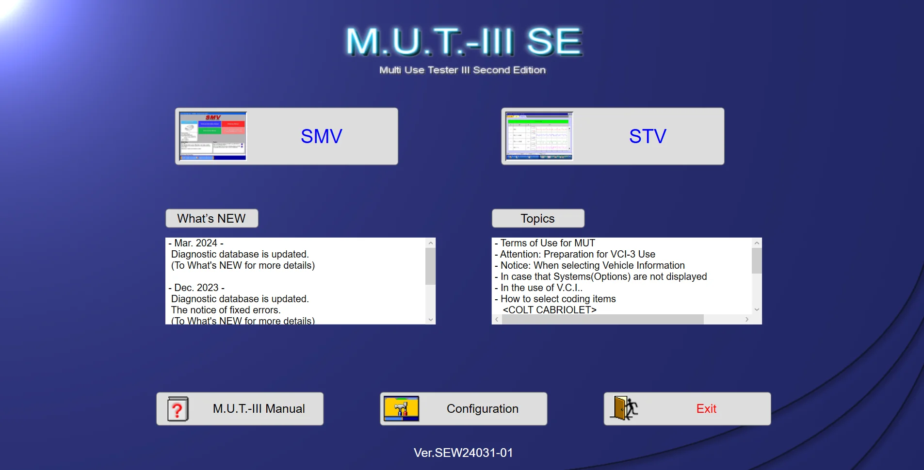 Newest 2024 for Mitsubishi MUT III Multi Use Tester 3 Second Edition SEW24031-01 Key/Remote Programming Support J2534 mini vci