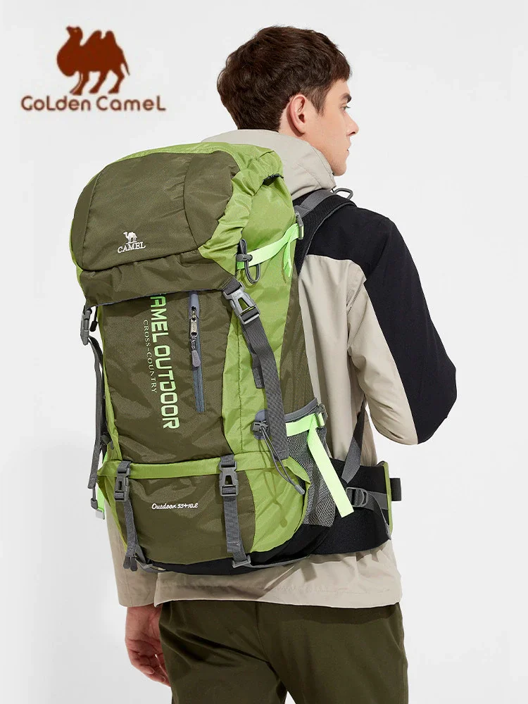 Imagem -03 - Mochilas Impermeáveis para Caminhadas de Carvalho Dourado para Homens e Mulheres Mochila de Montanhismo ao ar Livre 56l Tamanho Grande