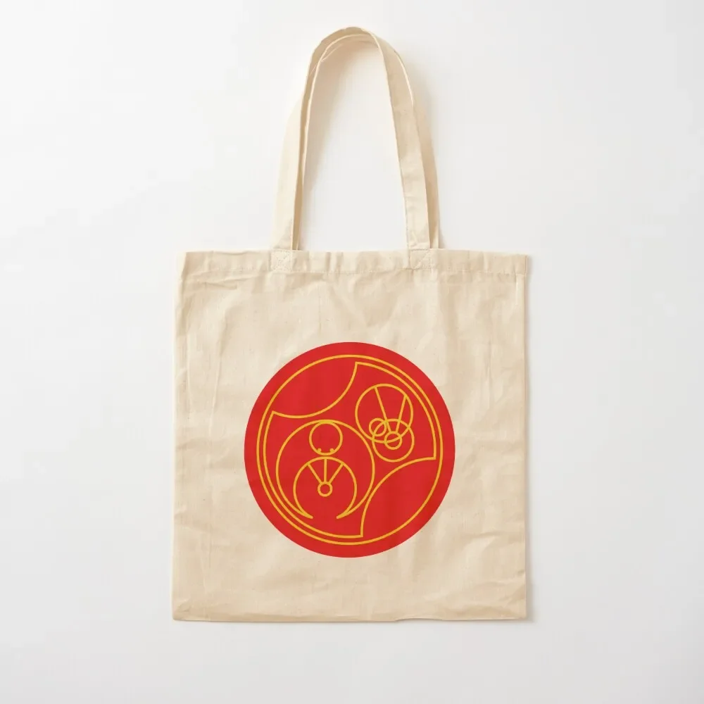 F#*￡ You in circular gallifreyan (red) Tote Bag Handbags women Candy bags Canvas Canvas shoulder bag