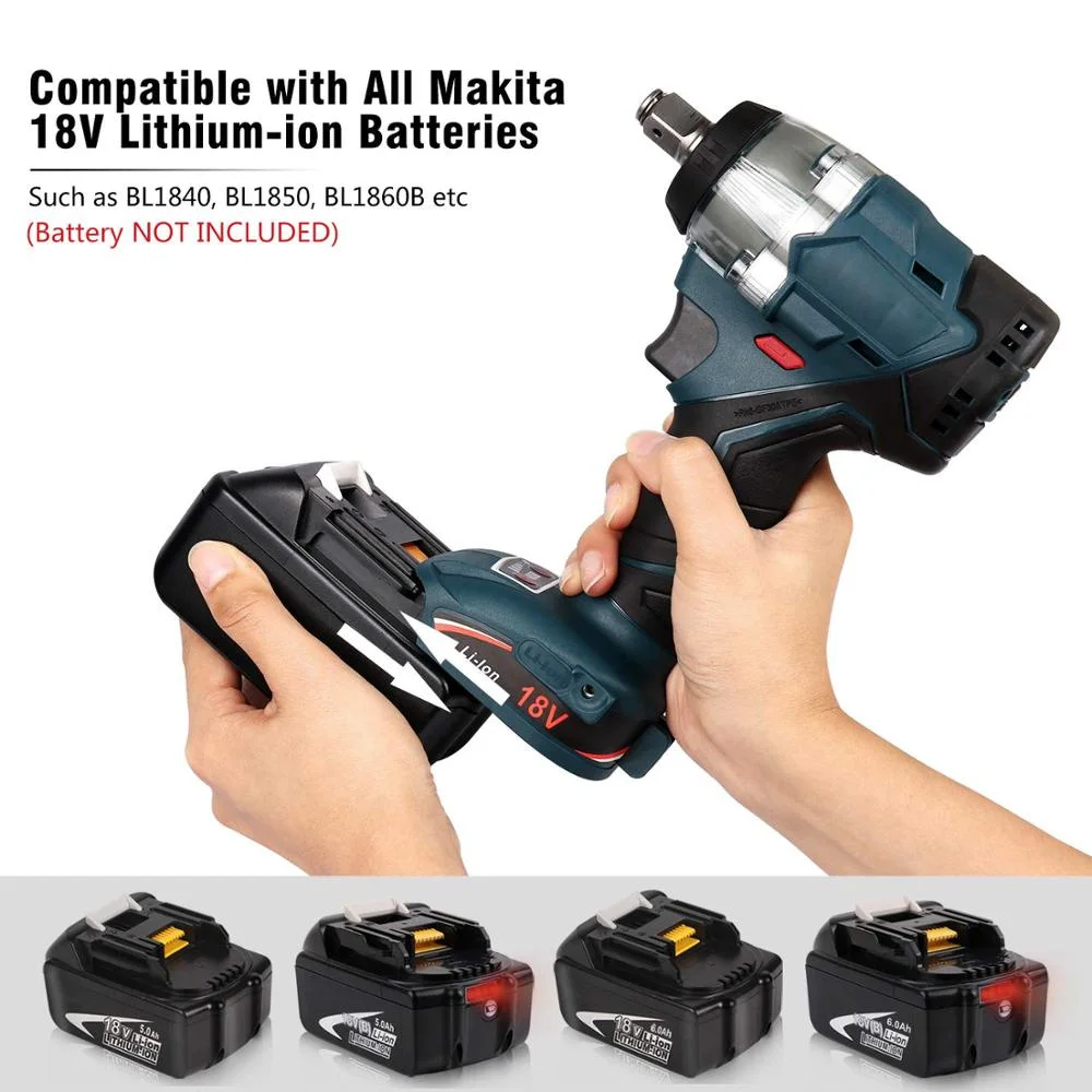 Impact Driver Cordless Impact Wrench Angle Grinder Brushless Motor Drill Driver Can Use for Makita BL1830 BL1860 Li-ion Battery