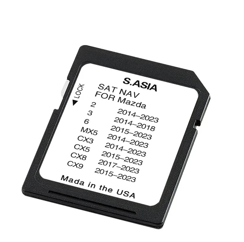 8GB الملاحة بطاقة SD توصيل 1 نظام مع لمازدا 2/3/6/MX5/CX3/CX5/CX8/CX9 خرائط GPS للسيارة جنوب شرق آسيا الملحقات